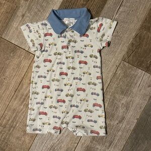 BABY LOREN 2T Racing Cars Pima Romper